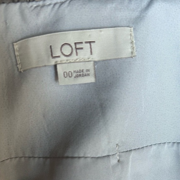 LOFT Plaid Gray and Cream Women's Skirt - Picture 8 of 8